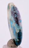 36.5cts  GEM SILICA CHRYSOCOLLA SCENIC LILY MINE PERU CABOCHON PENDANT BB318