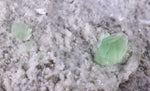 8.8ms  GREEN BLUE FLUORITE PYRITE CRYSTAL PERU HUANZALA MINE SHINY KB18