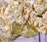 6.7cms YELLOW APATITE CRYSTALS IMILCHIL MOROCCO MINERAL SPECIMEN AB238