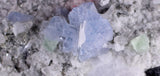 8.8ms  GREEN BLUE FLUORITE PYRITE CRYSTAL PERU HUANZALA MINE SHINY KB18