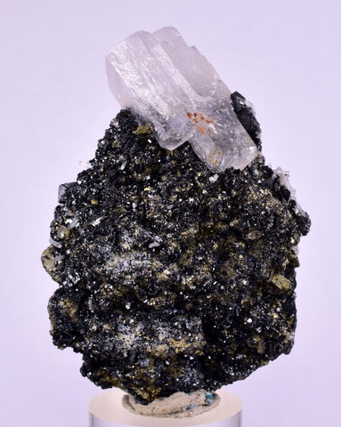 5.9cms MANGANOAN CALCITE QUARTZ PYRITE CHALCOPYRITE SCHEELITE ? PERU GB67