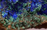 13cms AZURITE MALCHITE CRYSTALS PERU MINERAL SPECIMEN CUSCO UB138