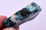 26grs GEM SILICA CHRYSOCOLLA SCENIC PERU CHALCEDONY COPPER MINERALS ROUGH SB189