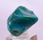 9.5carats GEM SILICA CHRYSOCOLLA CHALCEDONY LILY MINE PERU SCENIC TUMBLED BB73