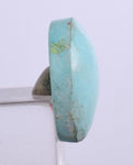 1.5cms GEM NATURAL TURQUOISE SCENIC CABOCHON RARE PERU PENDANT JEWELRY BB193