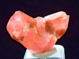 1.8cms TWIN SCEPTER RHODOCHROSITE CRYSTALS PERU UCHUCHACCUA MINE RB479