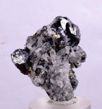 3.4cms SPHALERITE PYRITE GALENA QUARTZ CRYSTALS MINERAL SPECIMEN PERU MB28