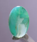3ct GEM BLUE OPAL SCENIC CABOCHON PERU SEASCAPE PENDANT JEWELRY BB364