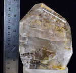 11cms QUARTZ DENDRITIC MANGANESE SHINY POLISHED CRYSTAL MINERAL SPECIMEN QB91