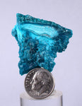 9.7grs BLUE MALACHITE CHRYSOCOLLA SCULPTURE SCENIC PERU ROUGH DECORATION UB08