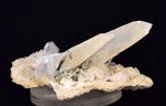 12.3cms QUARTZ EPIDOTE CRYSTAL MINERAL SPECIMEN QB109