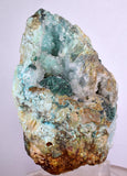 9.5cms DRUZY CHRYSOCOLLA ATACAMITE MALACHITE QUARTZ CRYSTALS LILY MINE PERU DB78