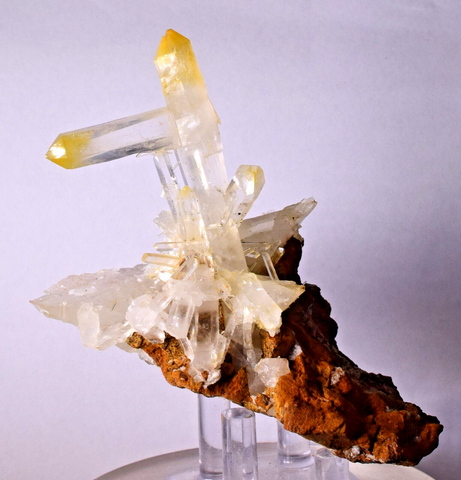 9.1cms QUARTZ HALLOYSITE MANGO COLOMBIA NATURAL CRYSTAL MINERAL SPECIMEN QB62