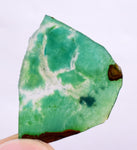2grs GEM SILICA CHRYSOCOLLA SLAB PERU CHALCEDONY QUARTZ BLUE ROUGH SB71