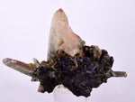 9.3cms QUARTZ EPIDOTE TOURMALINE CRYSTAL MINERAL SPECIMEN QB102
