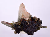 9.3cms QUARTZ EPIDOTE TOURMALINE CRYSTAL MINERAL SPECIMEN QB102