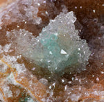 9.8cms DRUZY CHRYSOCOLLA MALACHITE QUARTZ LILY MINE PERU COPPER MINERAL DB54