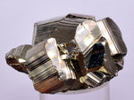 4.2cms PYRITE STRIATED PERU SHINY CRYSTALS MINERAL SPECIMEN COLLECTOR MB86