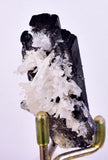 5.5cms HUBNERITE FLOATER QUARTZ CRYSTALS DOUBLY TERMINATED PERU MINERAL MB144