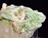 7.5cms AUGELITE CRYSTAL PERU DARK GREEN BRIGHT NEEDLE QUARTZ PASTO BUENO AB233