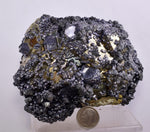 10cms PYRITE CUBIC GALENA BOURNONITE PERU CRYSTALS MINERAL SPECIMEN MB135