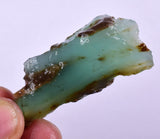 21.1 grams GEM BLUE OPAL PERU SLAB SCENIC SEASCAPE MINERAL SPECIMEN OB99