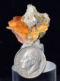 2cms CERUSSITE BARITE GALENA CRYSTALS MOROCCO MINERAL SPECIMEN KB55