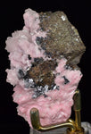 6.8cms RHODOCHROSITE CALCITE PYRITE  CRYSTALS HUANZALA PERU PINK CRYSTALS RB362