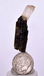4.1cms PREMIUM EPIDOTE QUARTZ MINIATURE CRYSTALS PERU AESTHETIC COLLECTOR CB130