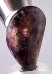 32cts GEM AXINITE PURPLE TUMBLED PERU SUPER SHINY RARE MINERAL SPECIMEN BB310