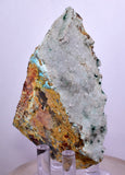 8cms DRUZY CHRYSOCOLLA QUARTZ ATACAMITE CRYSTALS PERU MINERAL SPECIMEN DB79