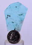 18.5ct GEM BLUE OPAL SCENIC CABOCHON PERU SEASCAPE PENDANT JEWELRY BB165