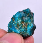12carats GEM SILICA CHRYSOCOLLA CHALCEDONY PERU HIGH YIELD NEW FIND ROUGH SB129