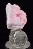 3cms RHODOCHROSITE ROSETTE PYRITE QUARTZ PERU PINK CRYSTALS MINERAL RB483
