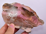 345 grams GEM PINK OPAL HONEY OPAL PERU ROUGH SLAB COLOR TRANSLUCENT PB77