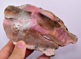 345 grams GEM PINK OPAL HONEY OPAL PERU ROUGH SLAB COLOR TRANSLUCENT PB77