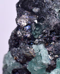 3.1cms GEOCRONITE GREEN FLUORITE CRYSTAL PERU MILPO ATACOCHA PERU SHINY KB34