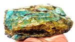 1.4kg GEM BLUE OPAL PERU ROUGH SCENIC SEASCAPE MINERAL SPECIMEN OB53