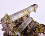 3.6cms PREMIUM EPIDOTE AXINITE QUARTZ CRYSTALS PERU AESTHETIC COLLECTOR CB137