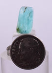 2ct GEM BLUE OPAL SCENIC CABOCHON PERU SEASCAPE PENDANT JEWELRY BB110