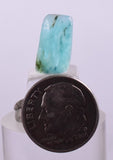 2ct GEM BLUE OPAL SCENIC CABOCHON PERU SEASCAPE PENDANT JEWELRY BB110