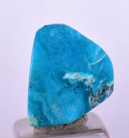 5.5cts GEM SILICA CHRYSOCOLLA CHALCEDONY POLISHED PERU NEW FIND BB336