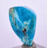 7cts GEM SILICA CHRYSOCOLLA CHALCEDONY POLISHED PERU NEW FIND BB335