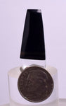 2.3 Grams LEMURIAN BLACK JADE GEM PERU PYRITE JEWELRY CABOCHON PENDANT BB187