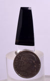 2.3 Grams LEMURIAN BLACK JADE GEM PERU PYRITE JEWELRY CABOCHON PENDANT BB187