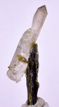4.1cms PREMIUM EPIDOTE QUARTZ MINIATURE CRYSTALS PERU AESTHETIC COLLECTOR CB129