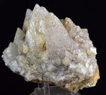 14cms CALCITE WITH QUARTZ CRYSTALS PERU SHINY MINERAL SPECIMEN GB26