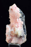 4.1cms RHODOCHROSITE ROSETTE QUARTZ SPHALERITE PERU PINK CRYSTALS NEEDLES  RB327