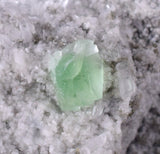 8.8ms  GREEN BLUE FLUORITE PYRITE CRYSTAL PERU HUANZALA MINE SHINY KB18