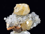 2.5cms CERUSSITE BARITE GALENA CRYSTALS MOROCCO MINERAL SPECIMEN KB56